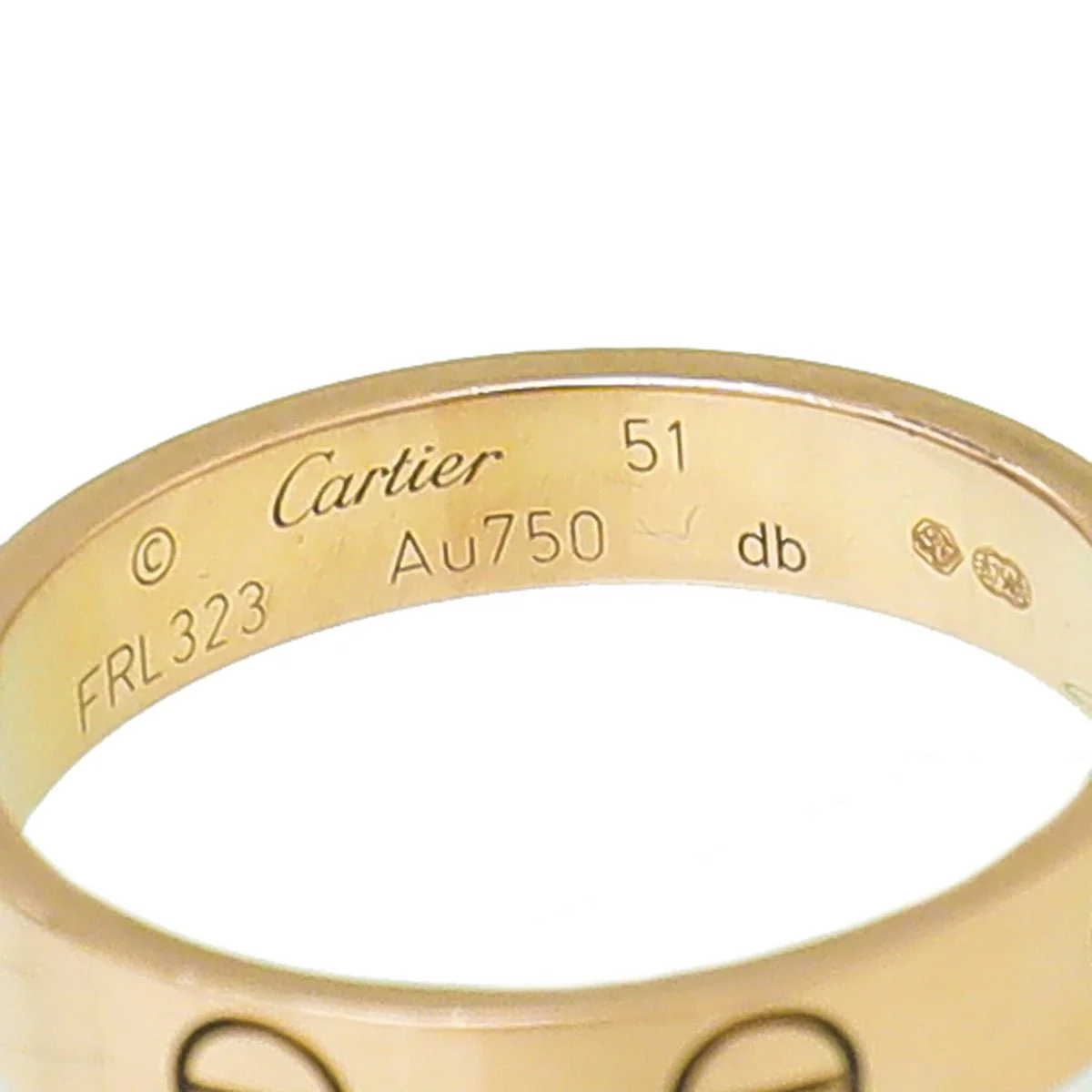 Cartier 18K Rose Gold Love Wedding Ring 51