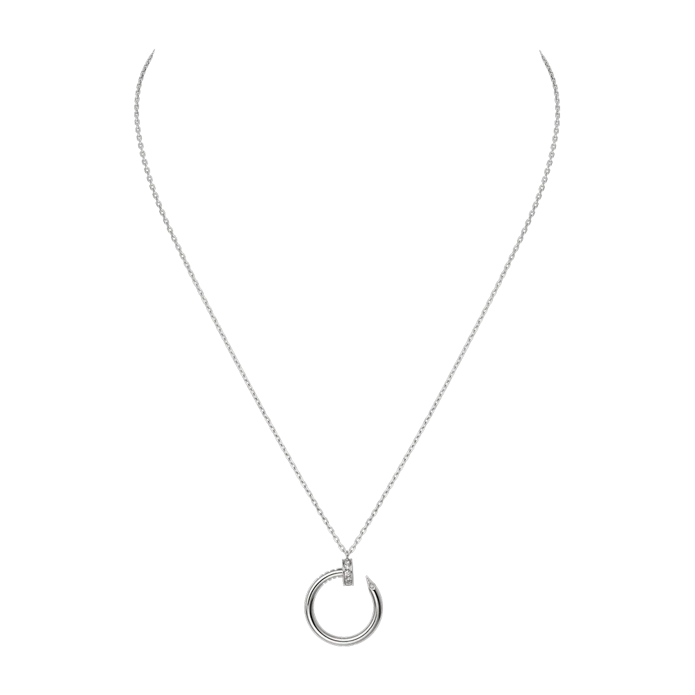 Cartier Juste Un Clou Necklace White Gold, Diamonds B7224514