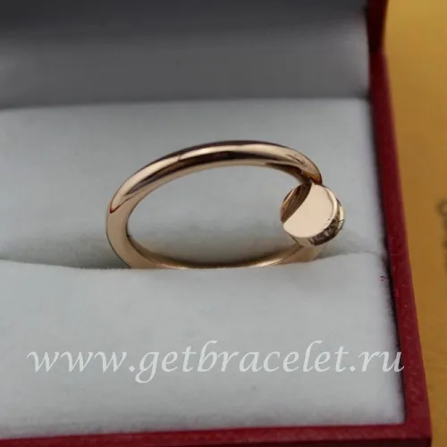Imitation Cartier Juste Un Clou Ring Pink Gold Diamonds B4094800