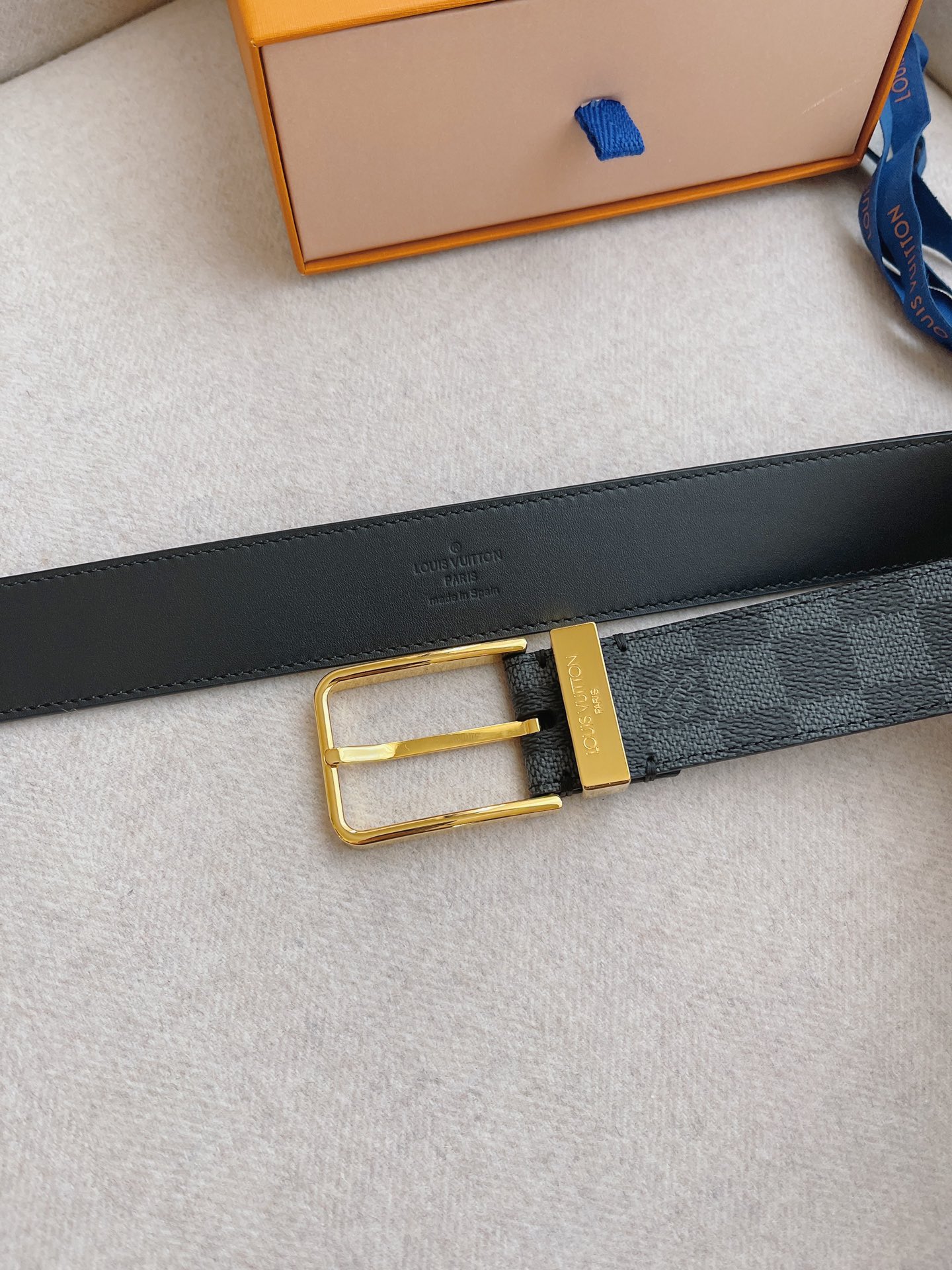 Louis Vuitton LV Leather Belts 1:1 Mirror Version