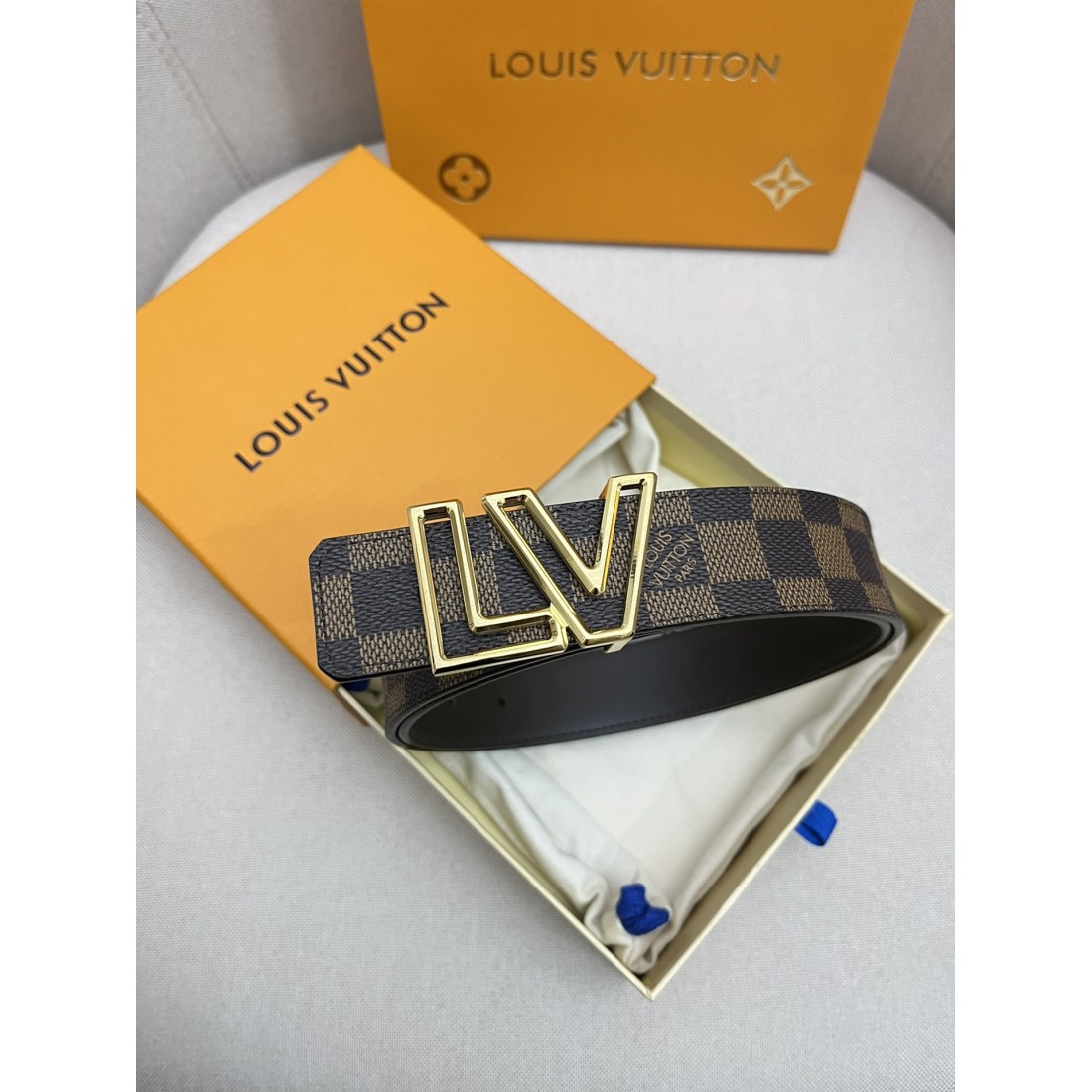 LV Cowhide Men's Belt  40MM