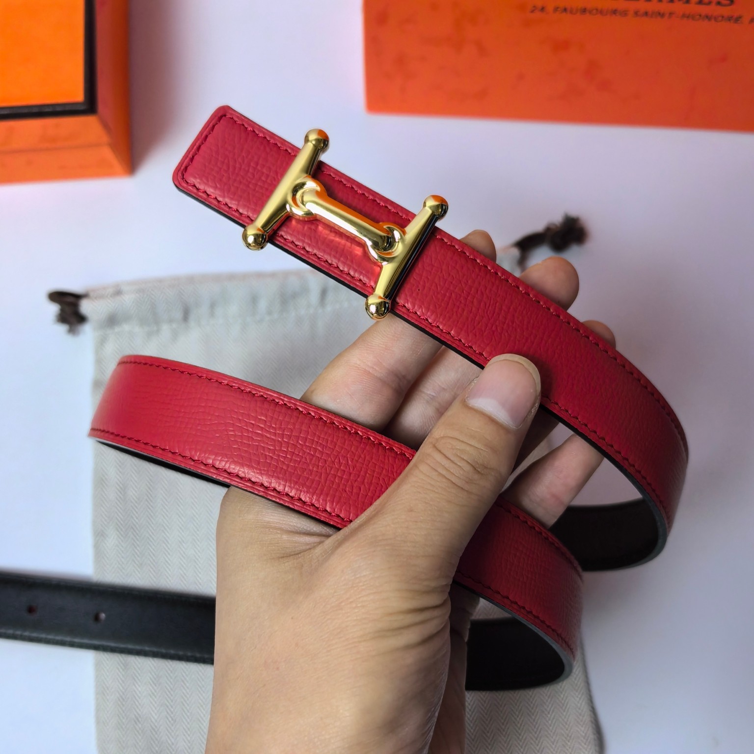 Hermes Leather Belts 1:1 Mirror Version