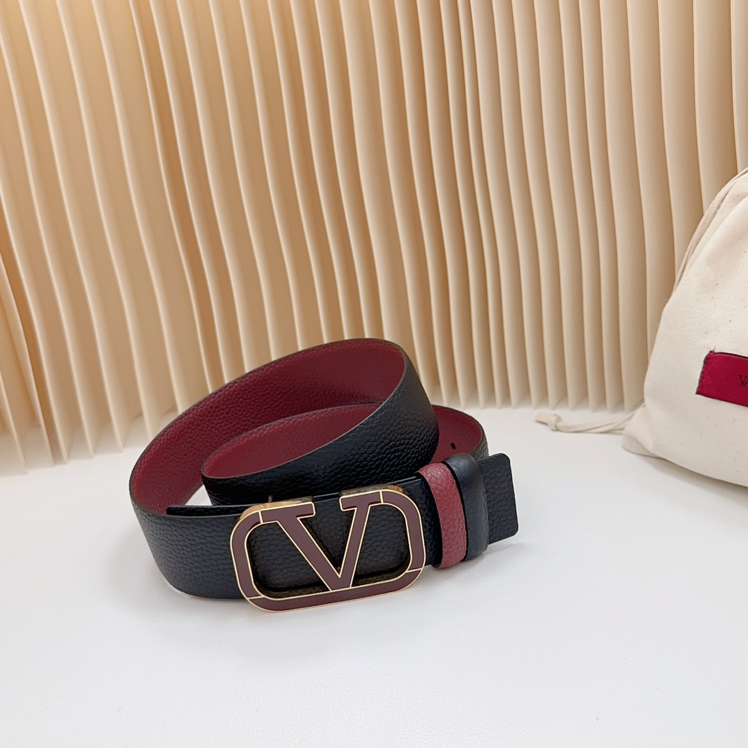 Valentino Leather Belts 1:1 Mirror Version
