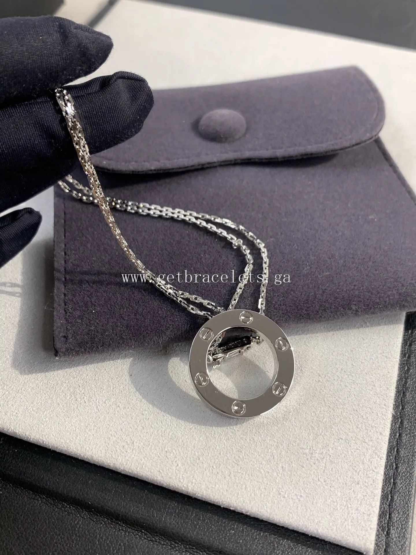 Cartier Love Necklace White Gold