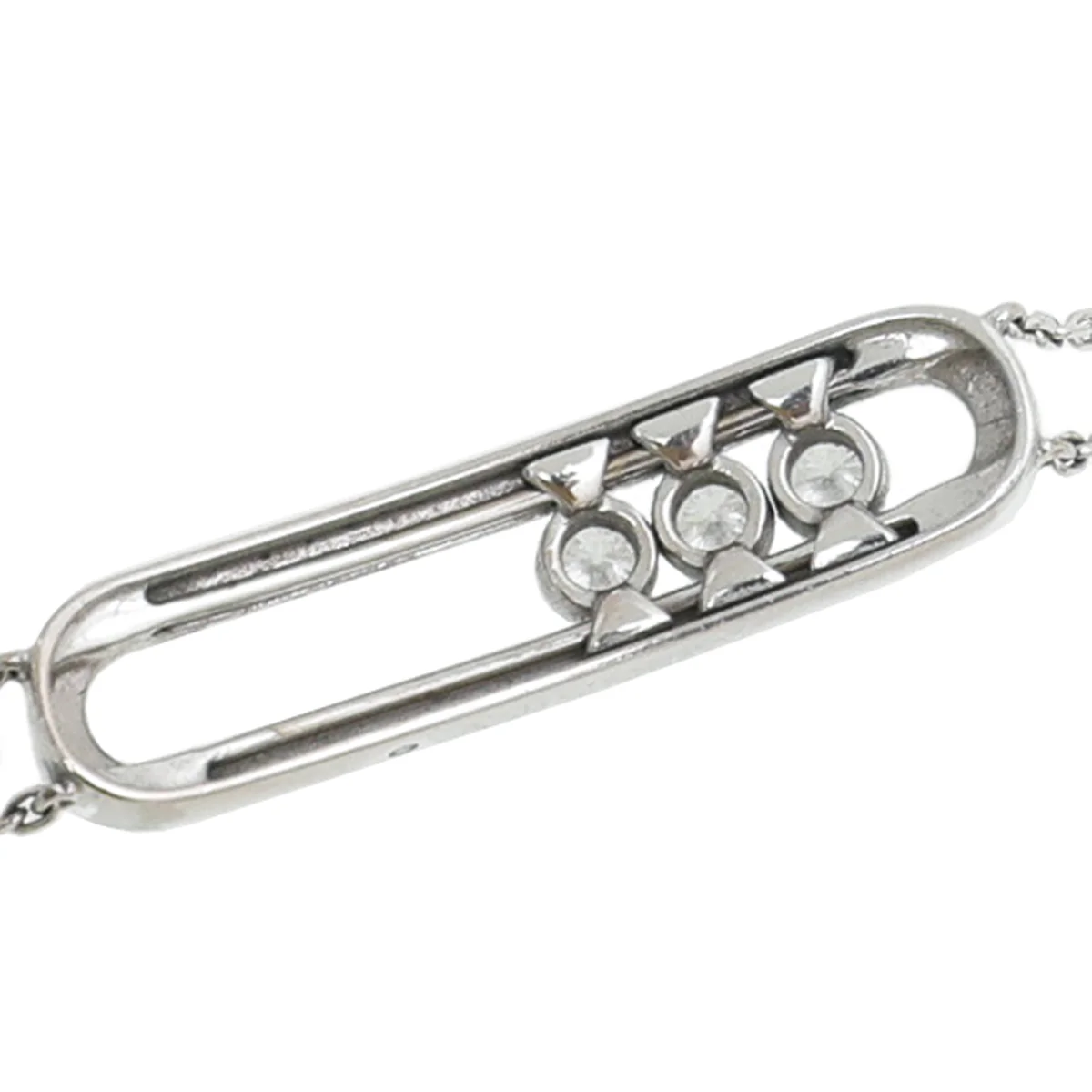 Messika 18K White Gold Pave Diamond Move Classic Bracelet