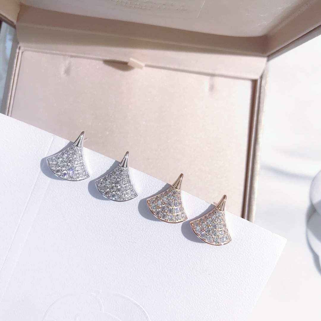 Bvlgari DIVAS' DREAM EARRINGS, White Gold & Rose Gold