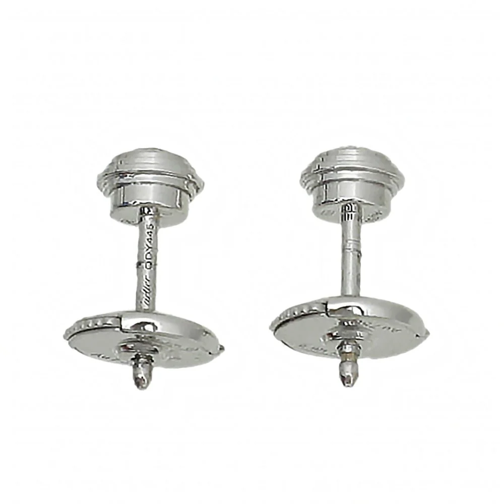 Cartier 18K White Gold Diamond D'amour Medium Model Earrings