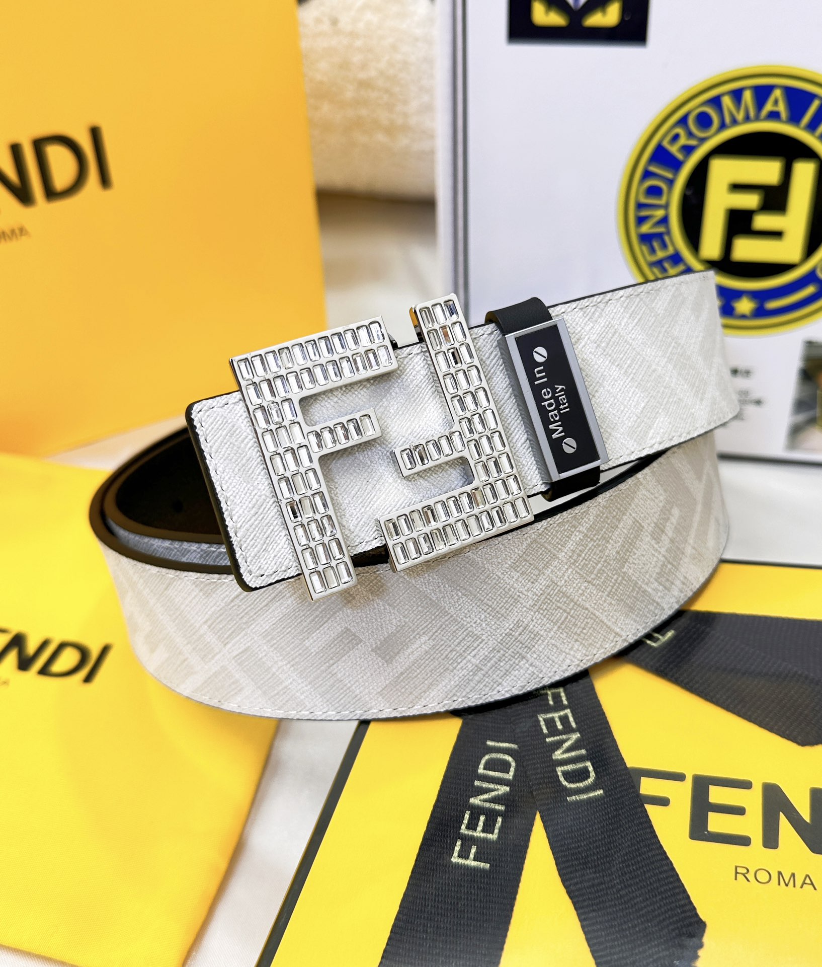 Fendi Leather Belts 1:1 Mirror Version