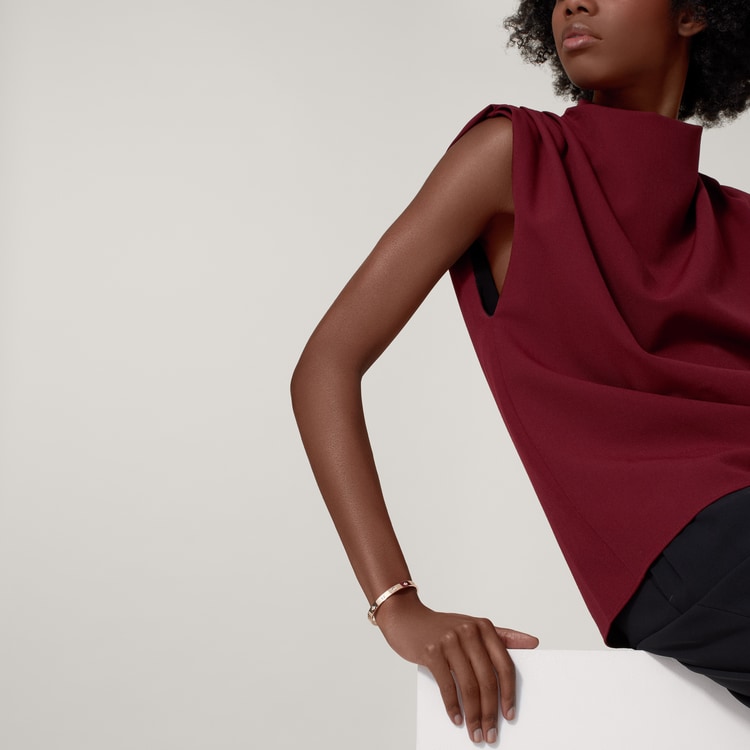 Cartier Love Bracelet with Ten Diamonds in Rose Gold