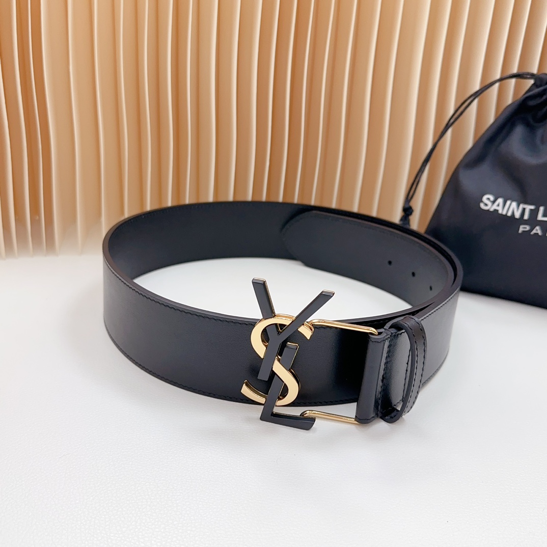 YSL Saint Laurent Leather Belts 1:1 Mirror Version