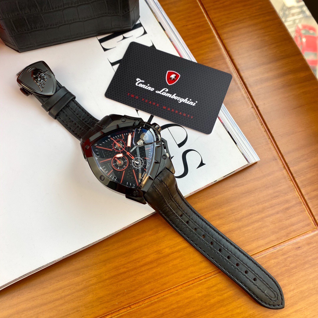 Tonino Lamborghini New Spyder Chronograph Black / red