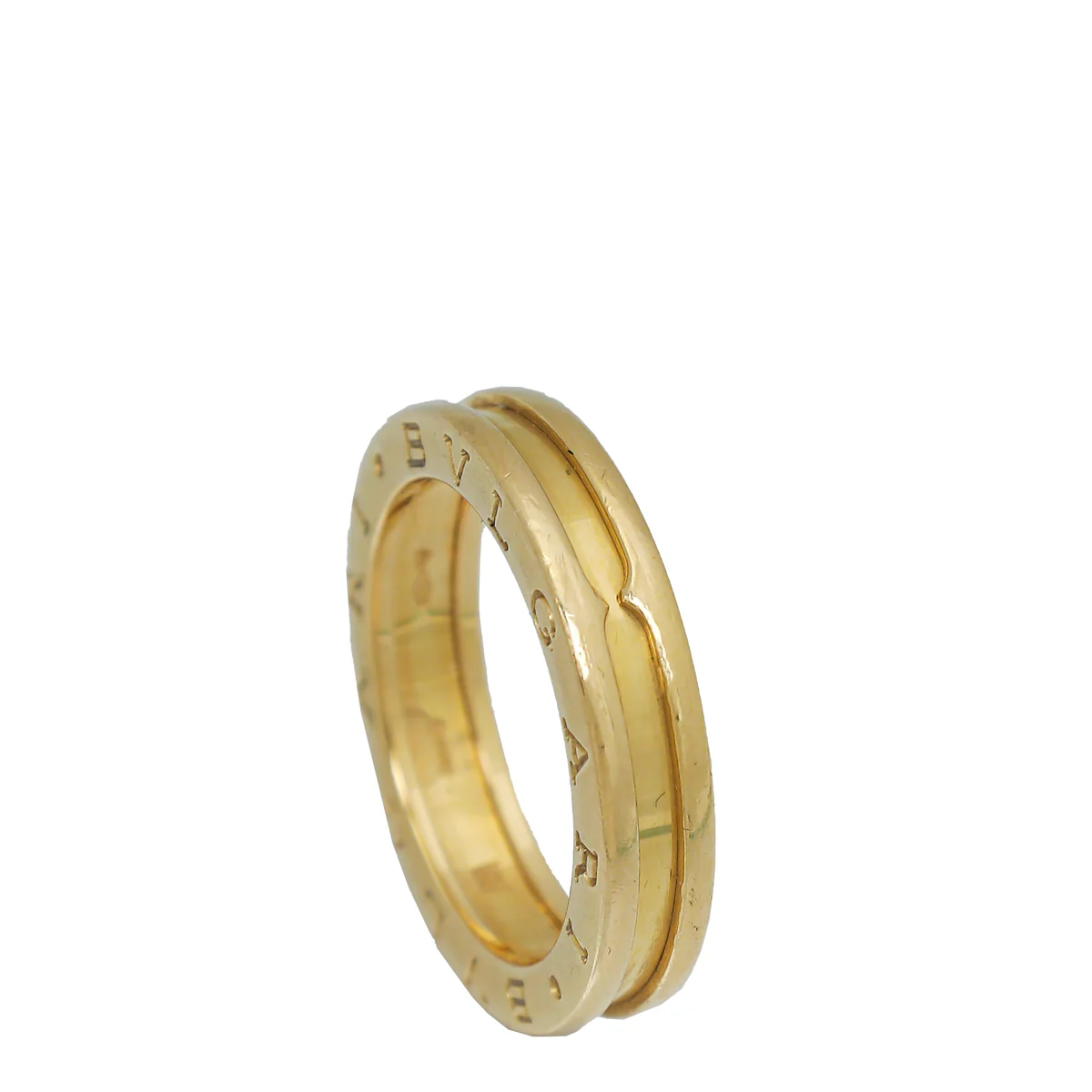 Bvlgari 18K Yellow Gold B Zero 1 Band Ring 57
