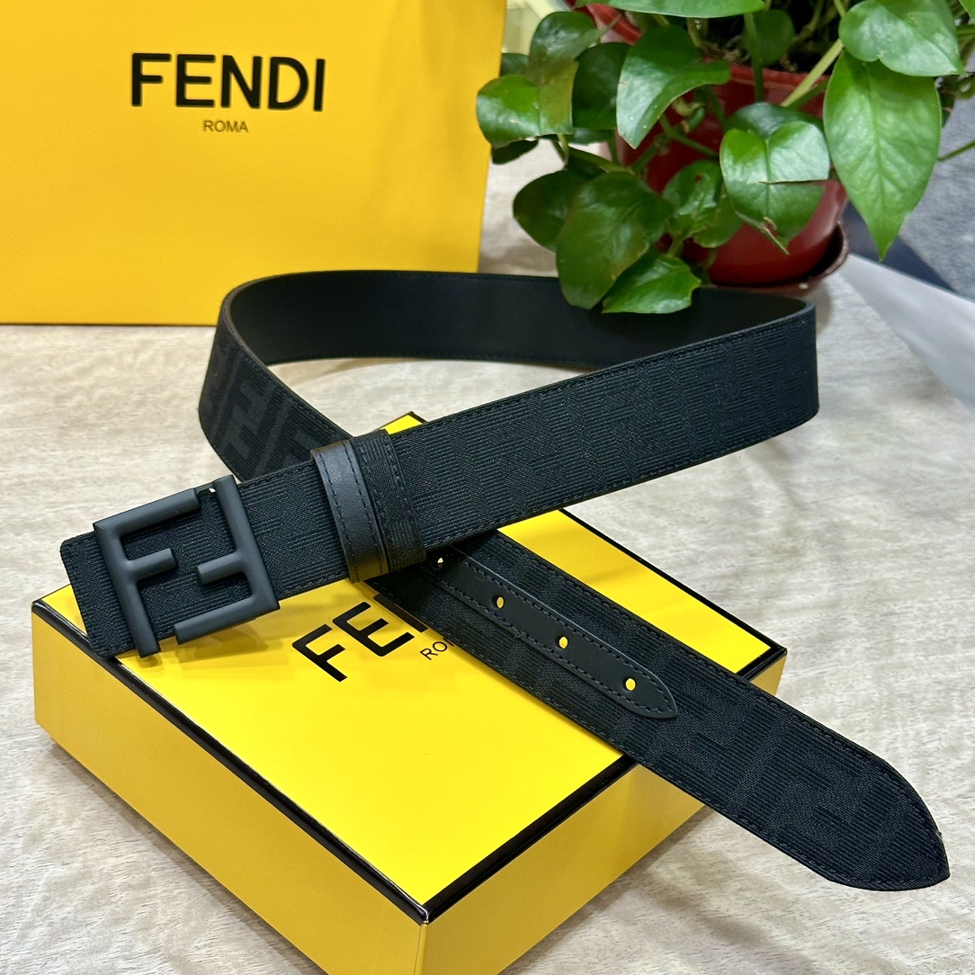 Fendi Leather Belts 1:1 Mirror Version