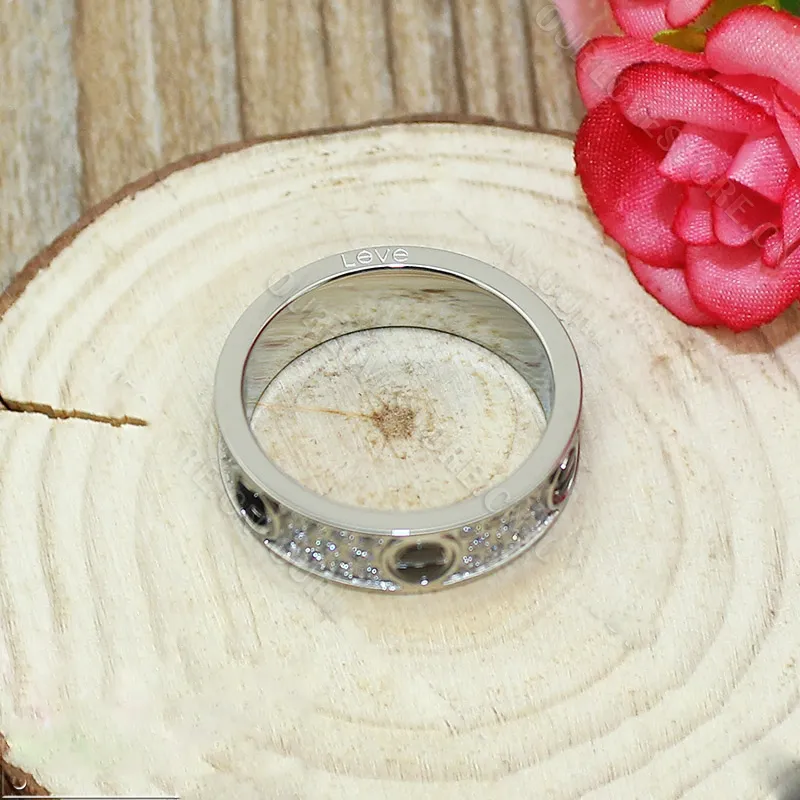 Replica Cartier Love Ring 18K White Gold Black Ceramic Paved Diamonds B4207600