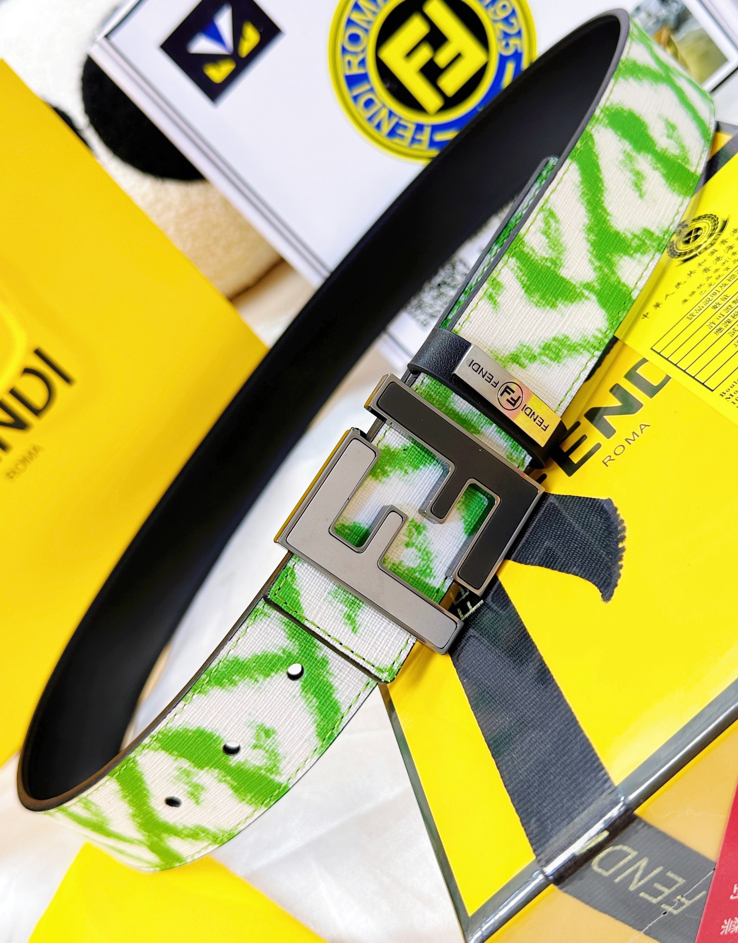 Fendi Leather Belts 1:1 Mirror Version