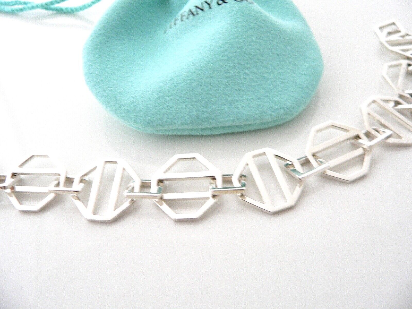 Tiffany & Co Zellige Bracelet Toggle Bangle Chain Picasso Love Gift Pouch T Co