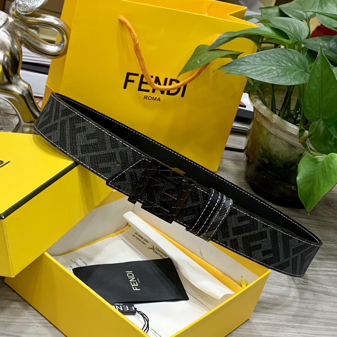 Fendi Leather Belts 1:1 Mirror Version