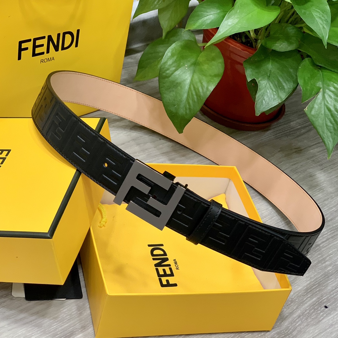 Fendi Leather Belts 1:1 Mirror Version