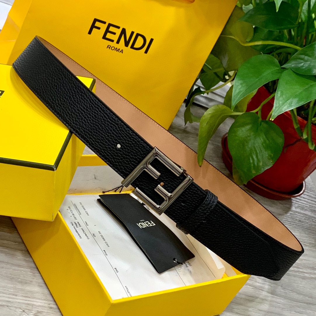 Fendi Leather Belts 1:1 Mirror Version