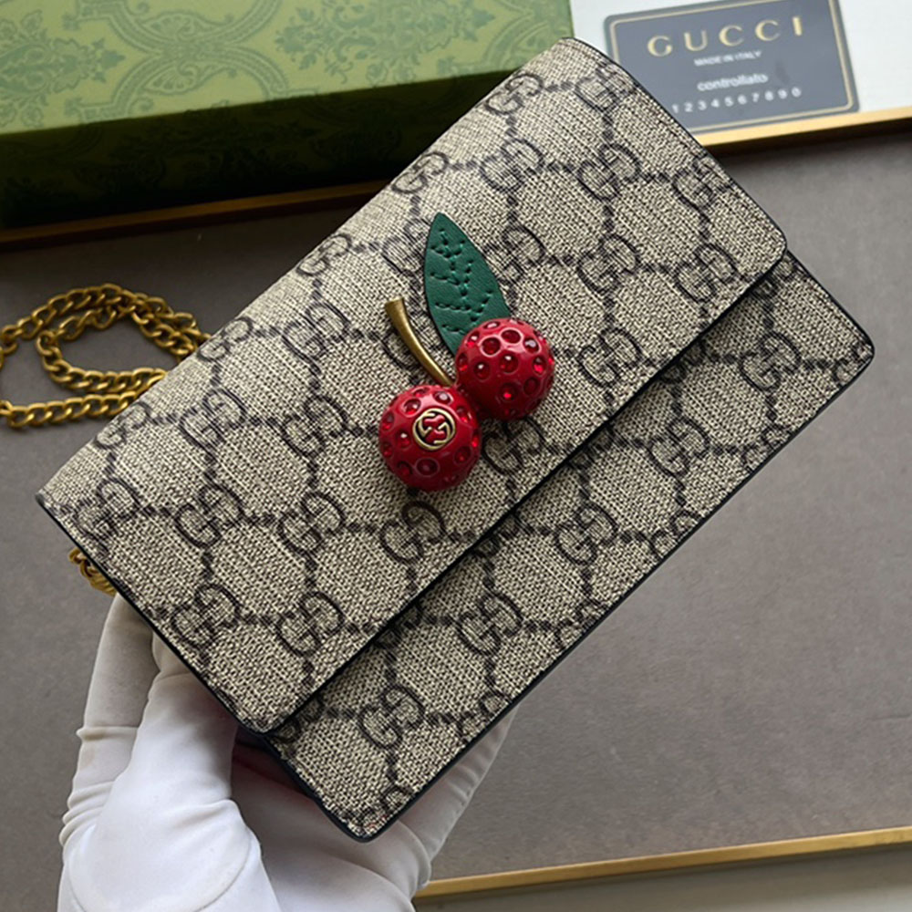 Gucci Cherry Chain Bag& Cherry Wallet（Replica）