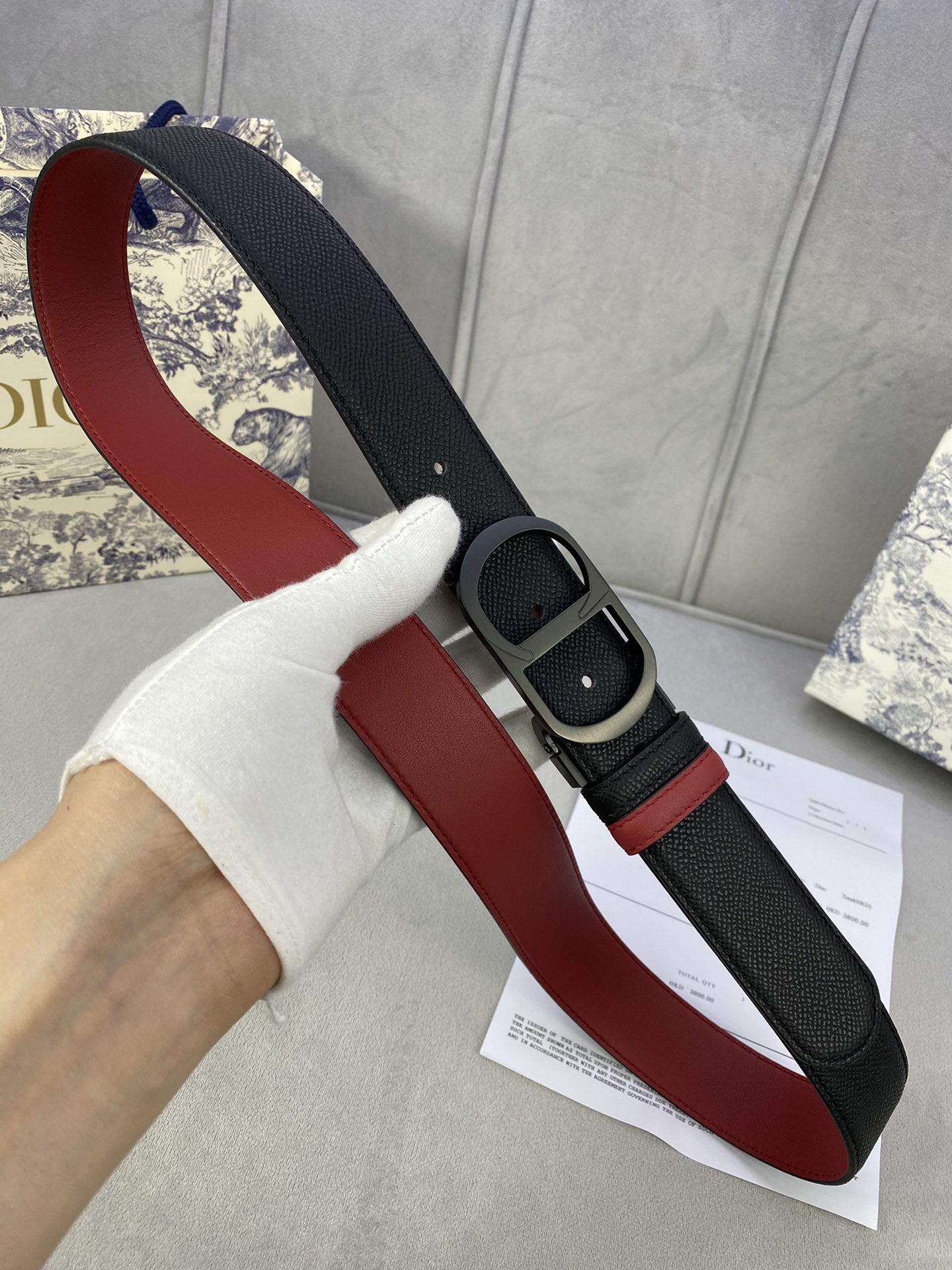 Dior Leather Belts 1:1 Mirror Version