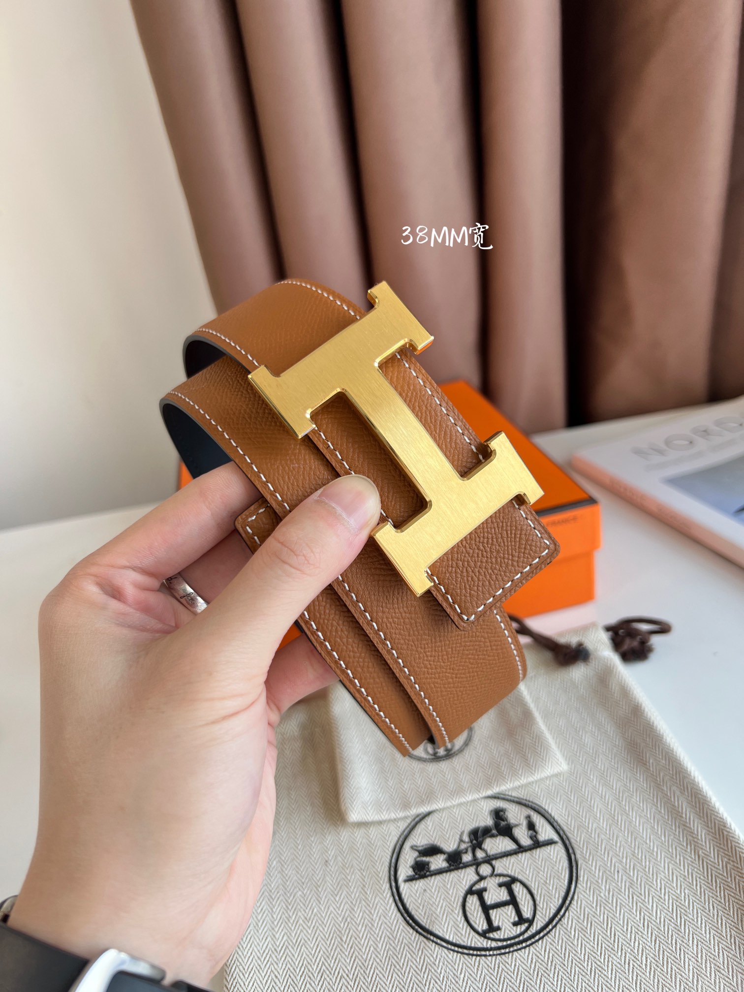 Hermes Leather Belts 1:1 Mirror Version