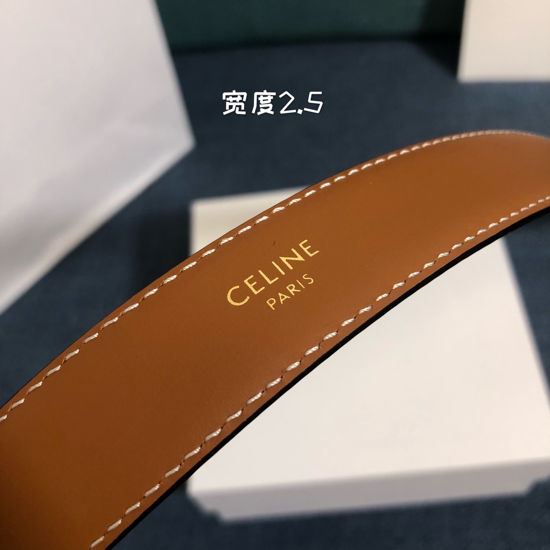Celine Cowhide Belt 18mm 25mm