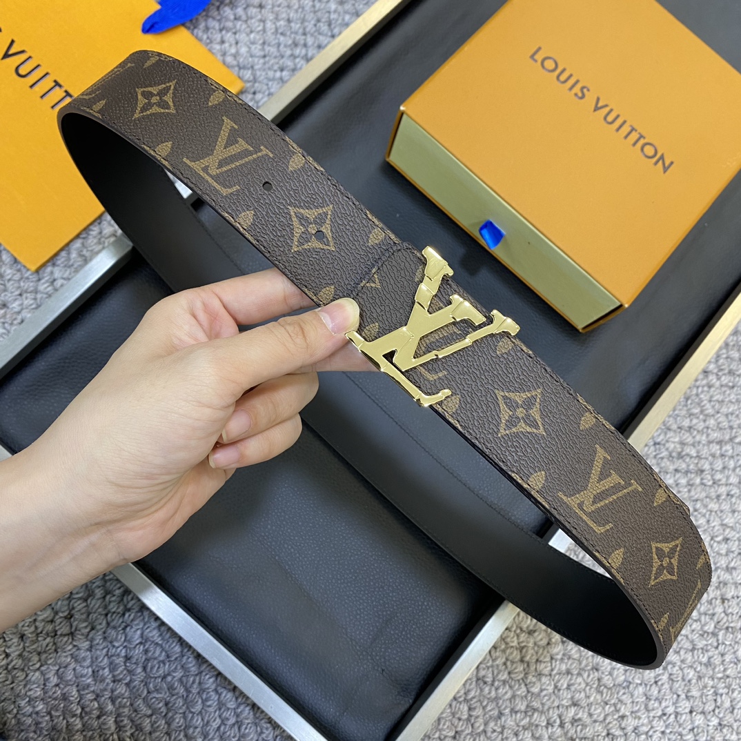 Louis Vuitton LV Leather Belts 1:1 Mirror Version