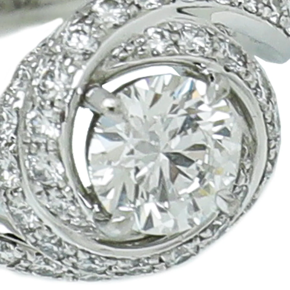 Cartier Trinity Ruban Platinum Solitaire Ring 53
