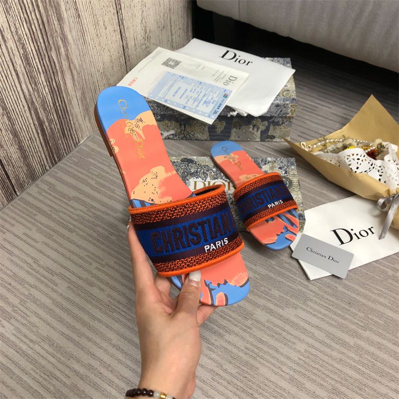 Dior DWAY Slide Slipper Sandals (Replica)