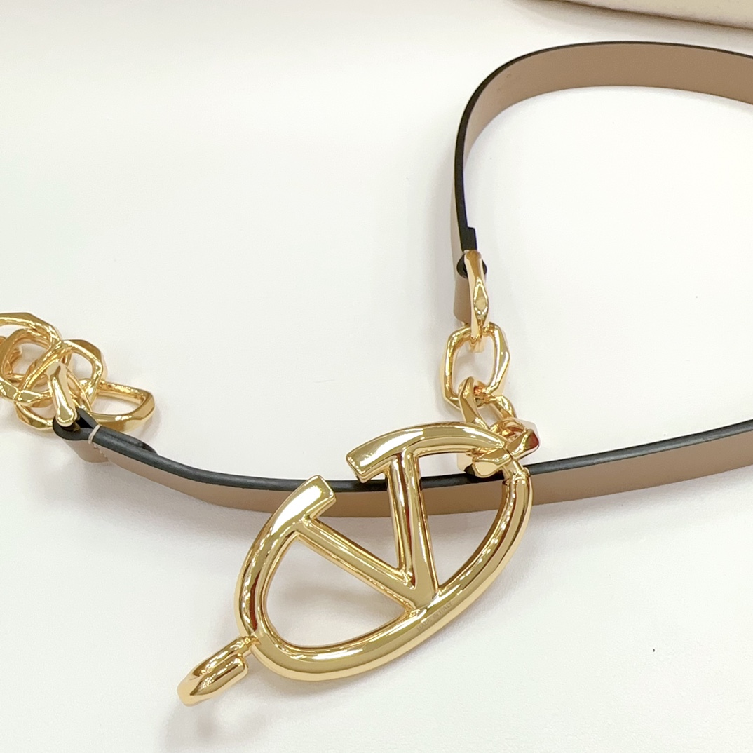 Valentino Leather Belts 1:1 Mirror Version