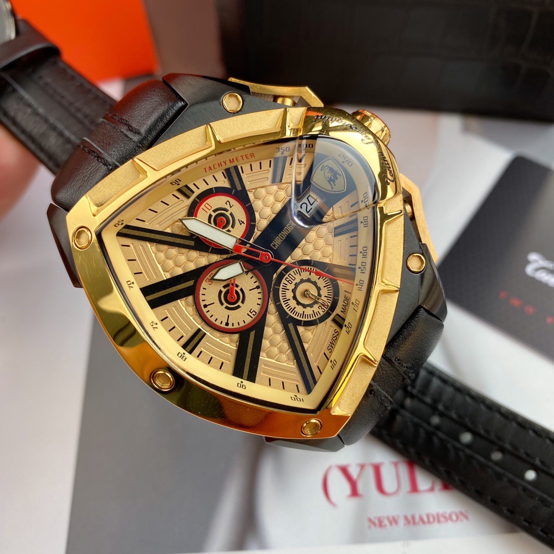 Tonino Lamborghini New Spyder Chronograph Black / Gold