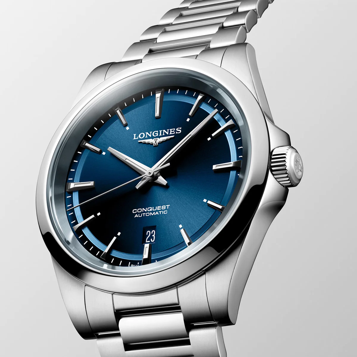 Conquest 41MM Automatic Blue Dial Stainless Steel Case Watch L38304926