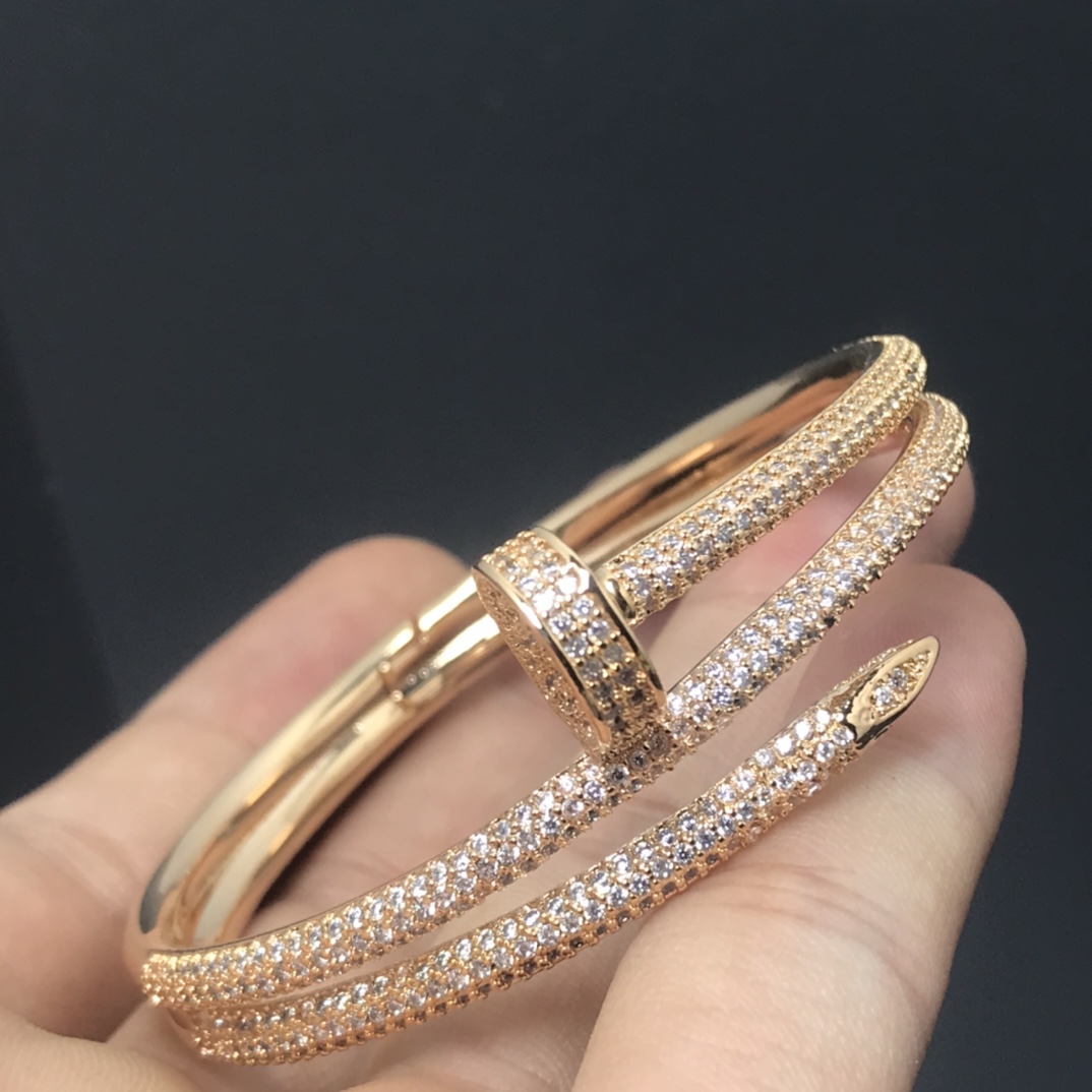 Cartier JUSTE UN CLOU BRACELET Dupe, Diamonds,Available in three colours