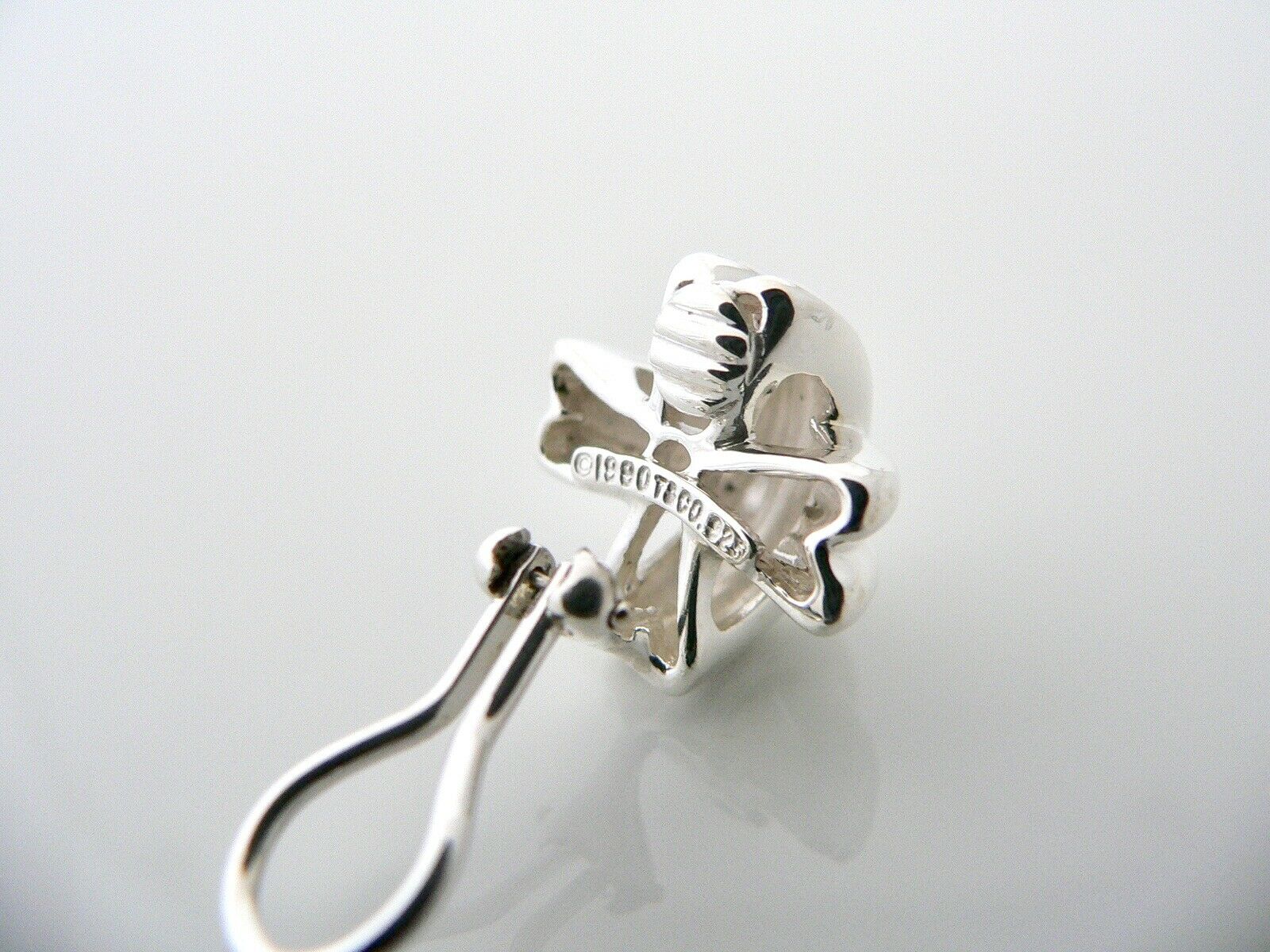 Tiffany & Co Signature X Clip On Earrings Studs Rare Silver Gift Love Cool