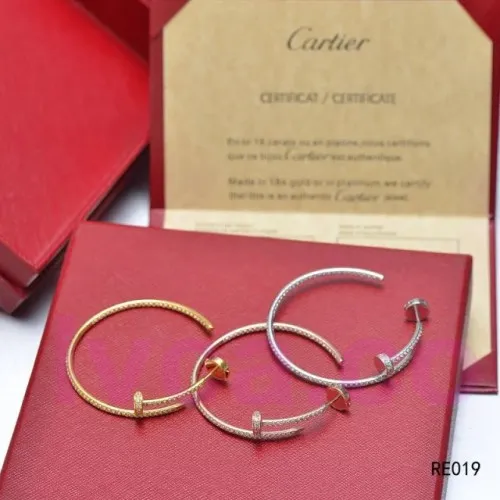 Replica Cartier Juste Un Clou Earring 18K White Gold With Diamonds N8515008