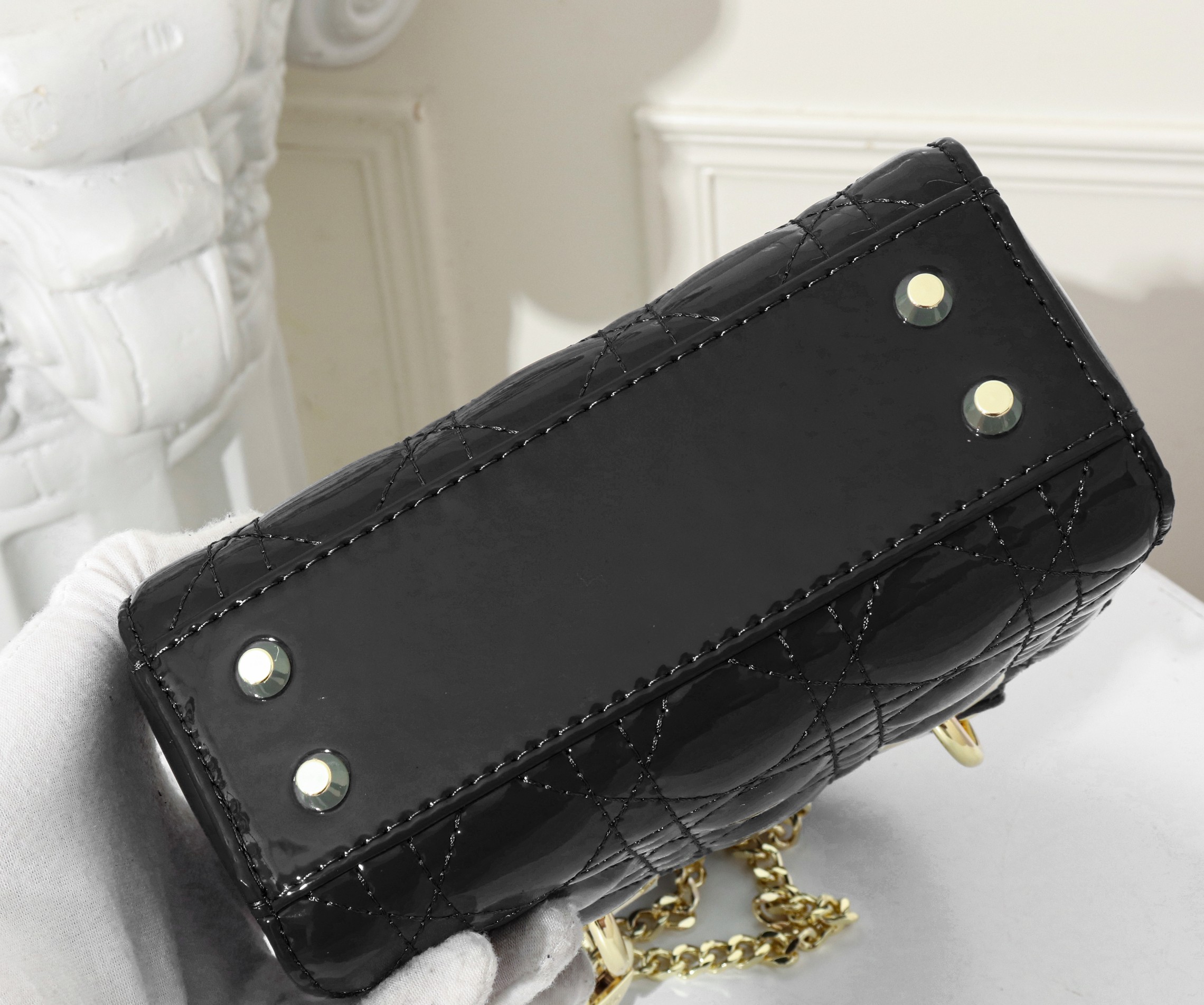 Dior Mini Lady Bag - Lacquered Calfskin (Replica)