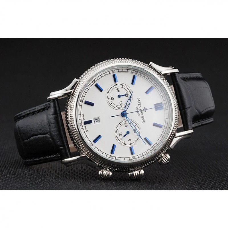 Chronograph White Dial White 40 mm, Stainless Steel