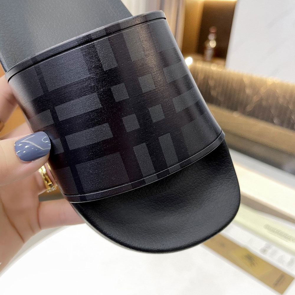 Burberry Check Printing Leisure And Comfort Shoes Sandal (Replica)