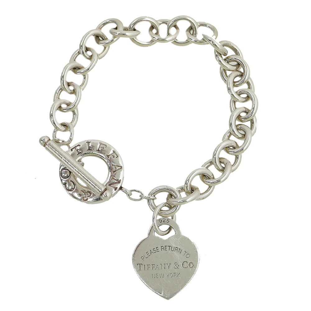 Tiffany & Co Silver Heart Tag Toggle Bracelet