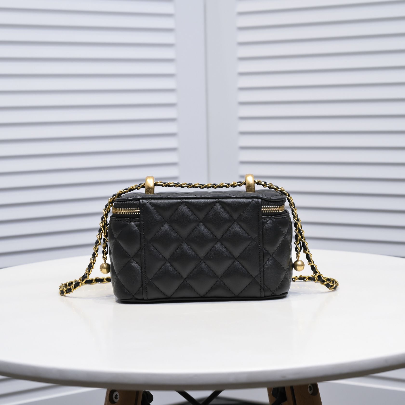 Chanel Cosmetics Box Makeup Shoulder Bag Handbag