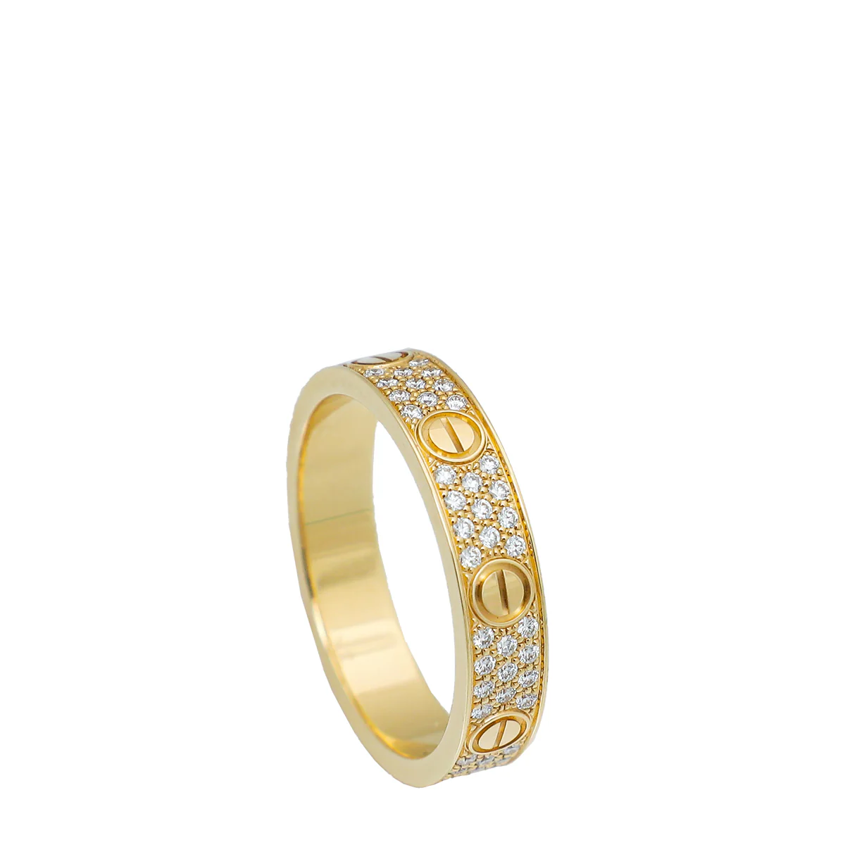Cartier 18K Yellow Gold Diamond Love Ring 51