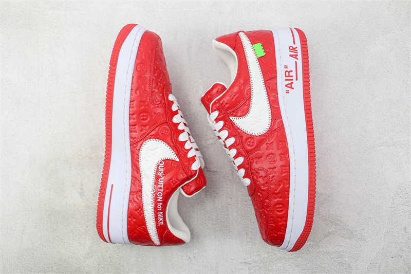 Louis Vuitton x Nike Air Force 1'07 LV8 Low Red/white/LV Monogram