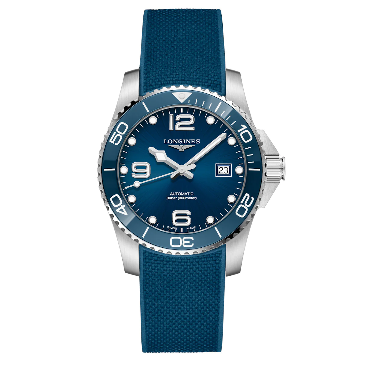 Hydroconquest 41MM Automatic Sunday Blue Dial Watch L37814969