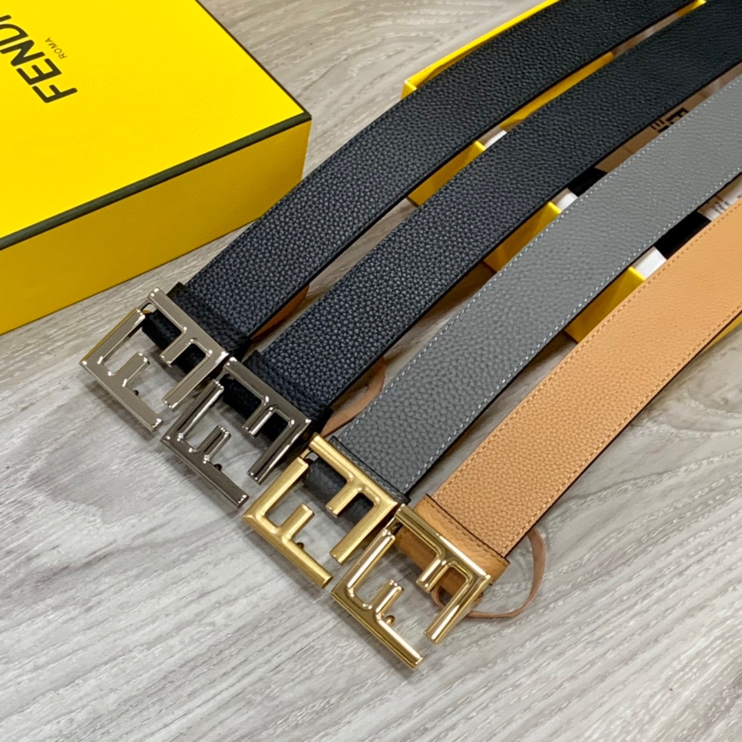 Fendi Leather Belts 1:1 Mirror Version