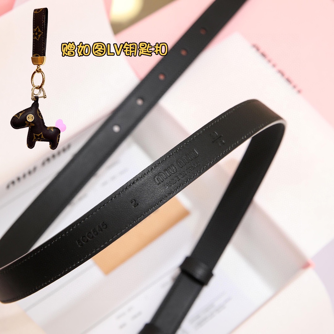 MiuMiu Leather Belts 1:1 Mirror Version