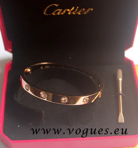 New Arrival Cartier Love Bracelet Pink Gold 10 Diamonds B6038217