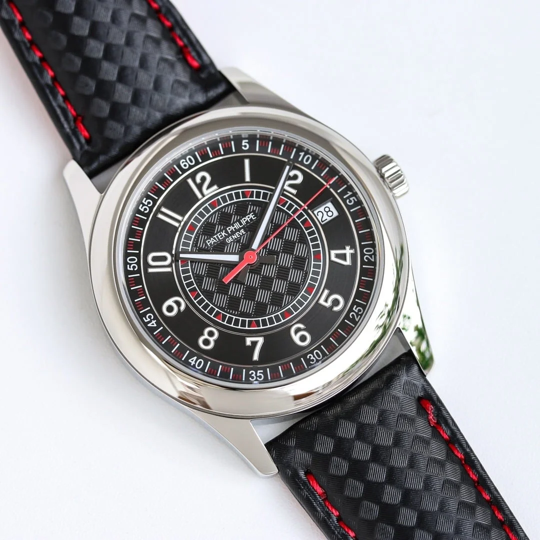 Calatrava 6007G-010 DATE, SWEEP SECONDS. 40 mm,White gold