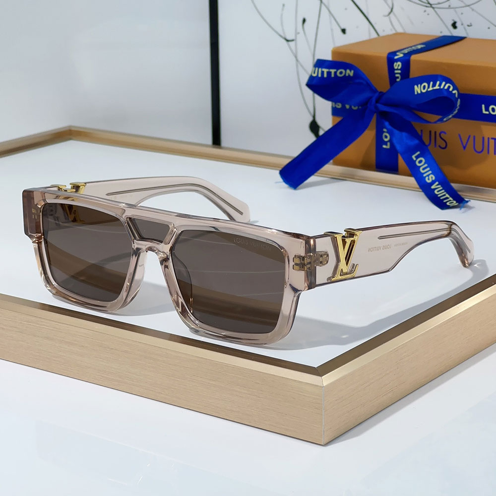Louis Vuitton LV  Mirror leg Logo sunglasses Top quality （Replica）