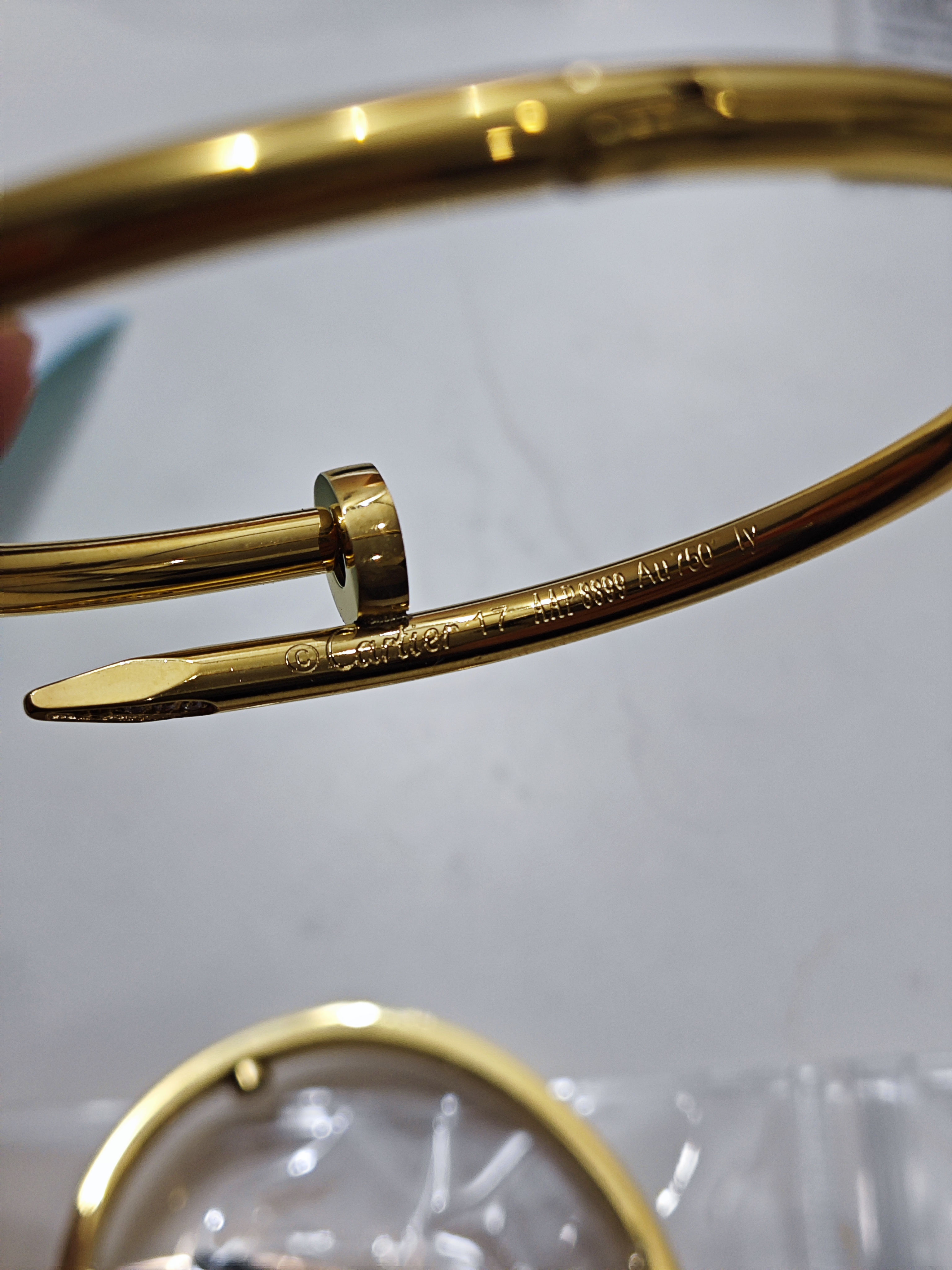 Cartier JUSTE UN CLOU Bracelet, White Gold & Rose Gold & Yellow Gold